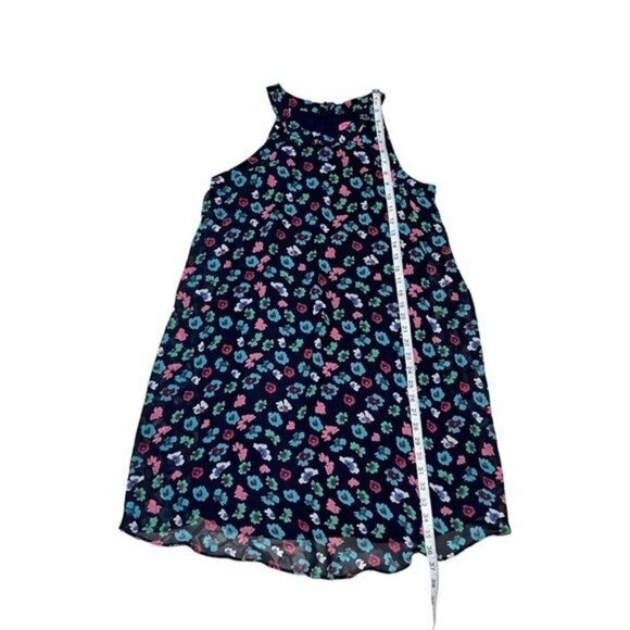 Betsey Johnson Polyester Navy Floral Shift Dress Size 10 - Picture 6 of 8